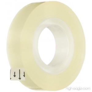 School Smart Transparent Tape with 1 inch Core - 1/2 inch x 36 yards - Pack of 12 - Transparent - B0062TNO6K