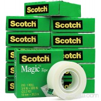 Scotch 810 Roll Magic Tape 3/4 x 800 (22.2 YD) - 12 Rolls (2 Pack of 24 Rolls) - B07FFZTX2N