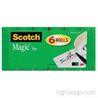 Scotch Brand Magic Tape  Matte Finish  The Original  3/4 x 1296 Inches  Boxed  6 Rolls (810-6PK) - B003K66C3K