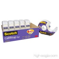 Scotch GiftWrap Tape  3/4 in x 650 in  6 Rolls (615-GW) - B07DGVNNT9