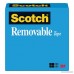 Scotch Removable Tape Invisible Non-Damaging Engineered for Displaying Photo-Safe 3/4 x 72 Yards (811) - B000V4NFYS