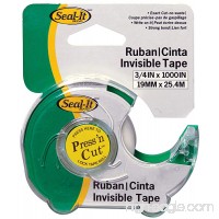 Seal-It 3/4 Inches x 1000 Inches  Invisible Tape  Press'N Cut Dispenser - B003ANCGI8