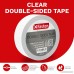 XFasten Double Sided Tape Clear Removable 1.5-inch by 30-Yards Single Roll Ideal as a Gift Wrap Tape Holding Carpets and Woodworking - B0711DTH9B