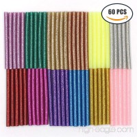 12 Colors Mini Hot Glue Gun Sticks Melt Glue Sticks 0.28 Inch Diameter  4 Inch Length 60 Pieces by Erlvery DaMain - B075FRCPH3