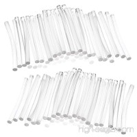 COSMOS 100 PCS Transparent Hot Melt Glue Sticks  Small Size in 100 mm x 7 mm (Appox. 3.9 inches x 0.27 inches) - B07C4JPK44