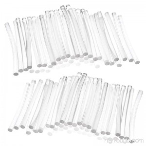 COSMOS 100 PCS Transparent Hot Melt Glue Sticks Small Size in 100 mm x 7 mm (Appox. 3.9 inches x 0.27 inches) - B07C4JPK44