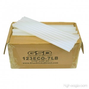 Economy Hot Melt Glue Sticks 7/16 X 10 125 Sticks 7 lbs bulk - B00I8YK0LY
