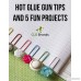 Hot Glue Gun Sticks - Adhesive - Bonus Glue Gun Tips and Fun Projects eBook - Arts and Crafts Sewing Activities - 4 Length - 18 Glue Sticks - B013VR5EAE