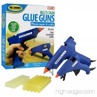 Idea Works Multitask All Purpose Electric High Temperature Set of 2 Glue Guns With 20 Glue Sticks - B01E48MK2O