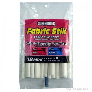 Surebonder FS-18 Fabric Glue Stick 5/16 D by 4 L Creamy White (1 pack) - B019QT3Y44
