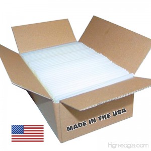 USA Glue Sticks Full Size - 8 lb Box 7/16 x 10 (approx. 145 Sticks)  - Clear High Strength Quality Bond - Made in the USA - B00VGV4C8S