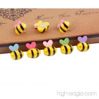 15 Pcs Bees Push Pins Decorative Thumb Tacks Colorful for Feature Wall  Whiteboard  Corkboard  Photo Wall - B074GWNJBP