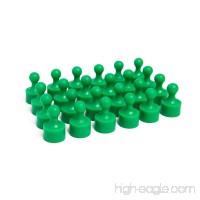 24 Bright Green Magnetic Pins  Pawn Style - Perfect for Fun Fridge Magnets  Whiteboards  Cabinets  Photo Magnets For Refrigerator  and More! - B01LWNFG9L