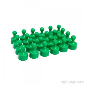 24 Bright Green Magnetic Pins Pawn Style - Perfect for Fun Fridge Magnets Whiteboards Cabinets Photo Magnets For Refrigerator and More! - B01LWNFG9L