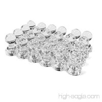 24-Pack Clear Magnetic Push Pins Decorative Magnets Push Pin Magnets for Whiteboard Magnets for Refrigerator Office Magnets Kitchen Magnets Refrigerator Magnets Fridge Magnets for Dry Erase Board - B078NSKLNW