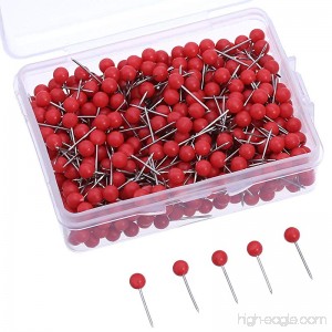 500 Pack Map Push Pins Map Tacks 1/8 Inch Small Size (Red) - B071NS5LRS