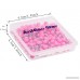 AnMiao Star 1/8 Inch Map Tacks Push Pins Plastic Round Head Steel Point 100-Count Pink Colors - B01MZ3IP7W