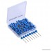 AnMiao Star 1/8 Inch Map Tracks Push Pins Plastic Round Head Steel Point 100-Count Blue Colors - B01N9IYFQ6