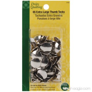 Dritz Quilting Thumb Tacks Heads Extra Large 65-Count - B003W0NO08