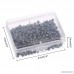 eBoot 400 Pack Map Push Pins with 1/8 Inch Head and Steel Point (Retro Metallic Black) - B074V2CBK5