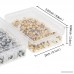 eBoot 800 Pieces Map Tacks Push Pins Round Plastic Head with Stainless Steel Point 0.16 Inch Head Gold and Silver - B06W54MXMJ