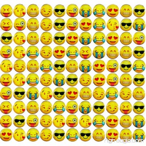Fyess 70Pcs Smiley Face Push Pins Decorative Push Pins Creative Thumbtacks Drawing Pin For Home or Office Whiteboard Corkboard Photo Wall Holding Paper or Decoration - B077YZR5SF