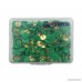 HENREK Push Pins 3/8-Inch Plastic Round Head 5/16-Inch Steel Point Thumb Tacks 300/Box - B01N9Z6OJW