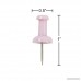 JAM Paper Plastic Push Pins - Baby Pink Pushpins - 100/Pack - B00A6G7ENO