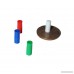 Map Magnets - 40 Small Magnetic Push-Pins for Whiteboards or Office Magnets [Assorted Colors: 10 Red 10 Blue 10 White 10 Green] - B01608JI3U
