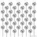 Map Tacks 1/4-Inch Metallic Silver Color Diamond Beads Head Marking Push Pins 100-count (Silver) - B07DRBW3N3