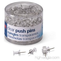 Officemate Push Pins  Clear  200 Count (35711) - B002WN32YE