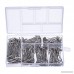 Outus 450 Pieces Steel T-Pins Nickel Plated 1 Inch 1-1/4 Inch 1-1/2 Inch 1-3/4 Inch 2 Inch - B01M4O1TKD