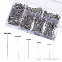 Outus 450 Pieces Steel T-Pins Nickel Plated 1 Inch  1-1/4 Inch  1-1/2 Inch  1-3/4 Inch  2 Inch - B01M4O1TKD