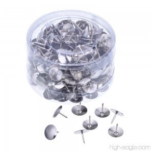 Outus Silver Steel Thumb Tacks for Office DIY Hanging Memos and Pictures Box of 300 - B01M5FNNST