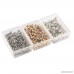 SUBANG 600 Pieces Map Tacks 1/8-Inch Retro Metallic Color Beads Head Marking Push Pins 3 Colors - B076MYFPHK