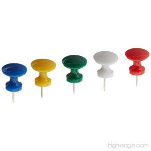 Swingline Work Essentials Jumbo Push Pins Assorted Colors 25 Count (S7071759) - B0017TL66K