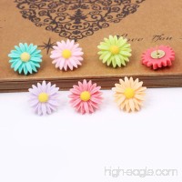 Yalis Decorative Push Pins  Assorted Color Floret Creative Thumbtacks for Home/Office Whiteboard  Corkboard  Photo Wall Holding Paper or Decoration  Daisy  12 Piece - B01GO1OXMO
