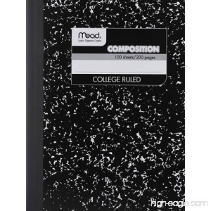 12 PACK-Of Mead Square Deal Composition Book 100-Count College Ruled Black Marble (09932) 12 pack - B009AY2UDW