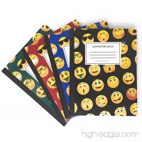 Book Sox EMOJI Composition Notebooks  Wide Ruled  100 sheets  9-3/4" x 7-1/2"  4-Pack - B072Y9R379