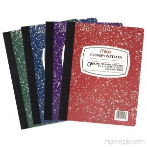 Mead Composition Book 4-Pack: 100 sheets wide ruled assorted colors (09918) - B01C8PXZ2Y