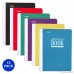 Mead Composition Book / Notebook Wide Ruled Paper 70 Sheets Plastic 9-3/4 x 7-1/2 Green Blue Black Red Purple Yellow 12 Pack (38975) - B06Y22THDG