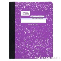 Mead Composition Notebook Wide Ruled 100 Sheets (200 Pages) 9-3/4 x 7-1/2 Purple - B07BGHX3YC