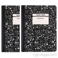 Staples Black Wide Ruled Composition Notebook 2 Pack - B011KF5Q3O