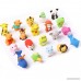 Lsushine 20 Animal Collectible Set of Random Adorable Animals Erasers Best for Kids Fun and Games - B01GCJQQH8