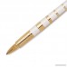 Parker Ingenuity Slim Pearl and Golden Rings Parker 5th Technology Ink Pen with Medium Black refill (1858535) - B00BWLN9FE
