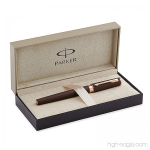 Parker Ingenuity Small Daring Brown Rubber with Pink Gold Trim (PGT) 5th Technology Mode Pen (S0959130) - B005SA4WCO