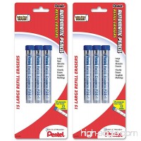 Pentel Eraser Refills for Mechanical Pencils Pack of 30 (PDE1BP3-K6) - B01N41FH7T
