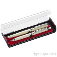 Pentel Libretto Roller Gel Pen and Pencil Set with Gift Box  Pen 0.7mm and Pencil 0.5mm  Cream Barrels (K6A8W-A) - B009M27MI0