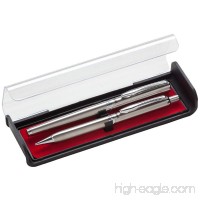 Pentel Libretto Roller Gel Pen and Pencil Set with Gift Box  Pen 0.7mm and Pencil 0.5mm  Silver Barrels (K6A8Z-A) - B009M27MCQ