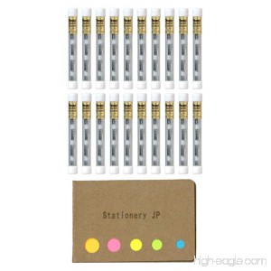 Pentel Mechanical Pencil Eraser Refill (Z2-1N) 20-pack/total 80 Leads Sticky Notes Value Set - B0797Q218K